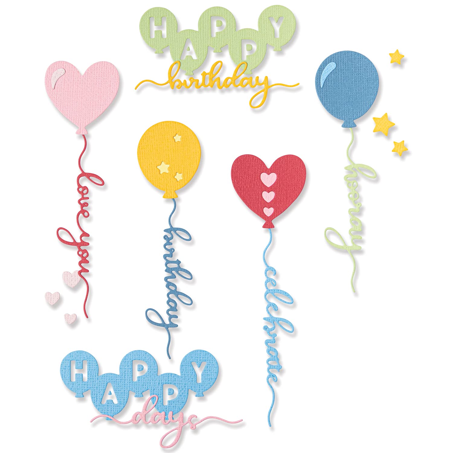 Sizzix Thinlits Set Fustelle 11PK Palloncini Occasions