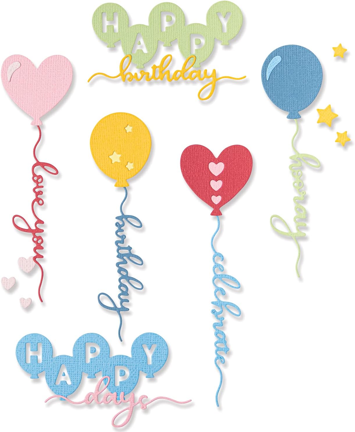 Sizzix Thinlits Set Fustelle 11PK Palloncini Occasions - immagine 1