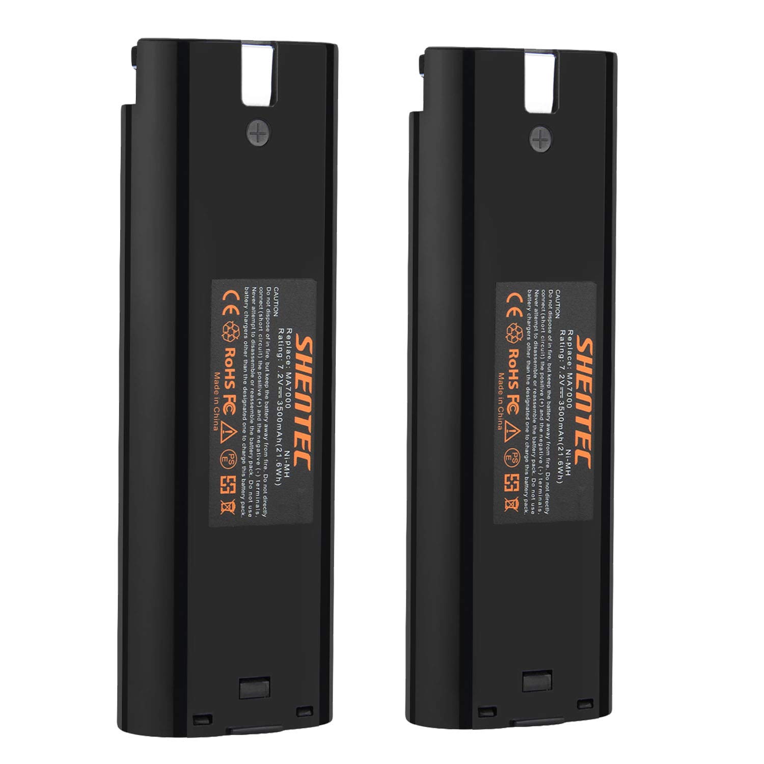 [2 pezzi] Shentec Batteria Ni-MH 7.2V 3500mAh