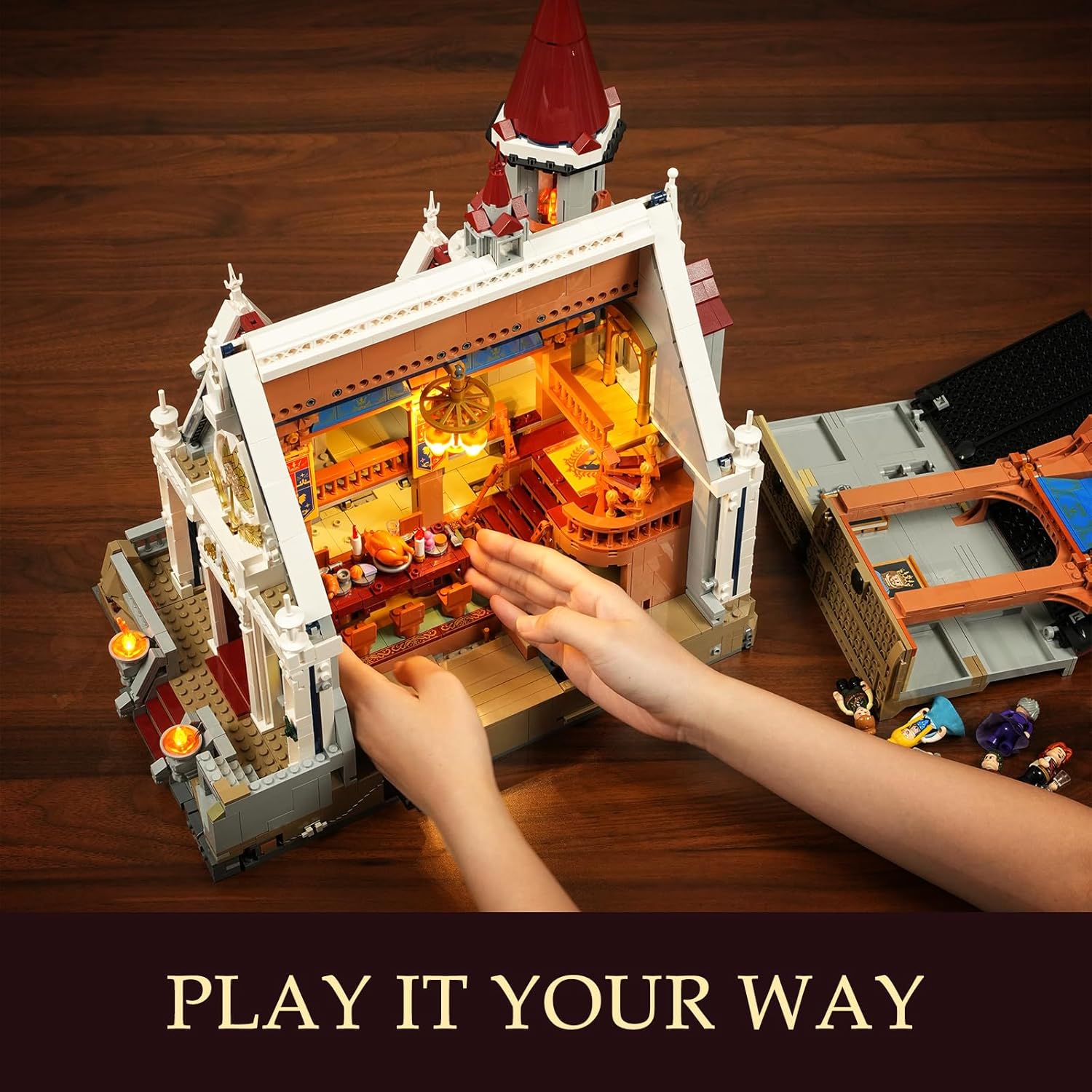 Medieval Castle Banquet Hall con LED (3232 pezzi) - immagine 7