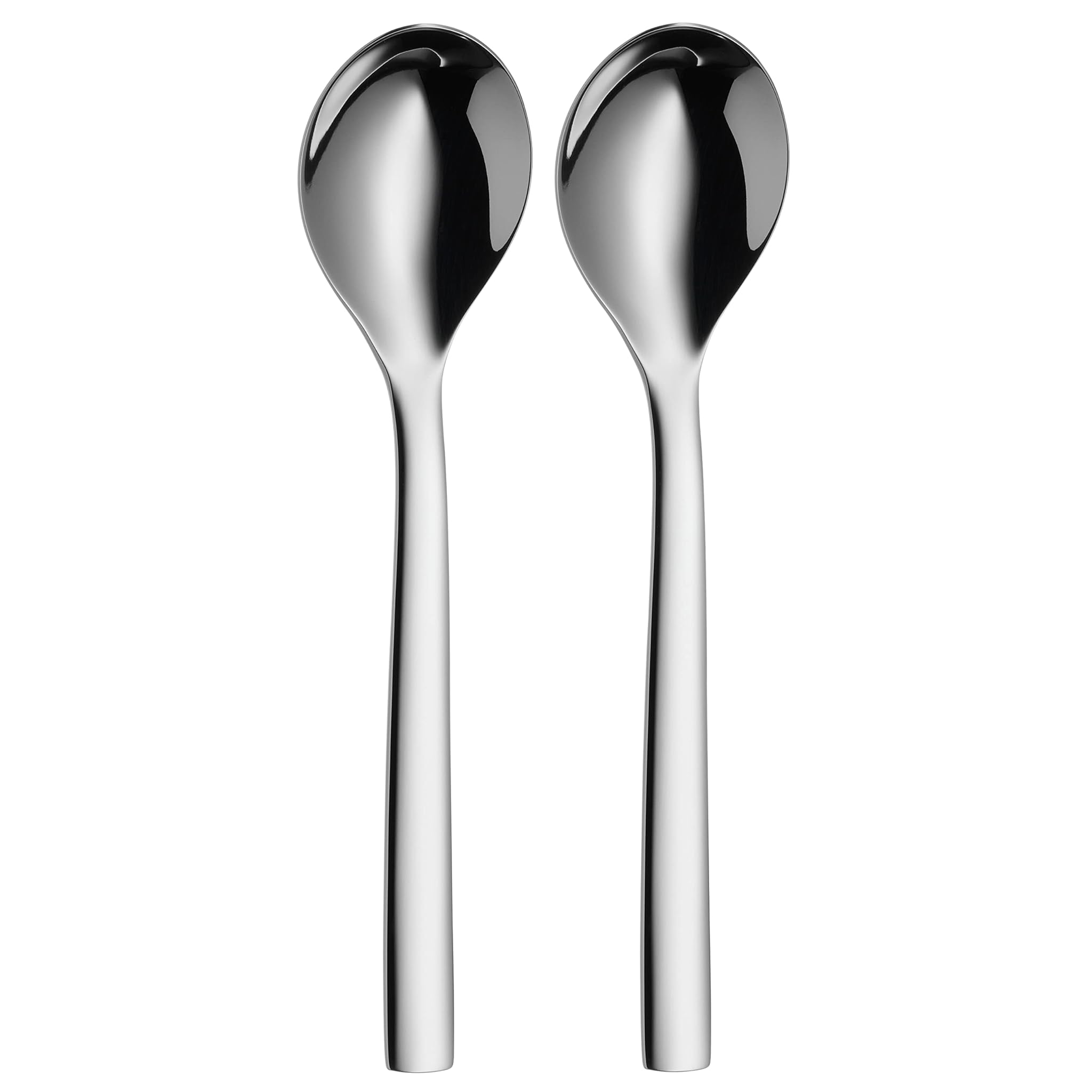 WMF Nuova - Set di 2 cucchiai per cereali, 16,5 cm, cucchiaio per yogurt, cucchiaio per cereali, in acciaio inox Cromargan, cucchiaino da tè, cucchiaino da caffè lucido, lavabile in lavastoviglie