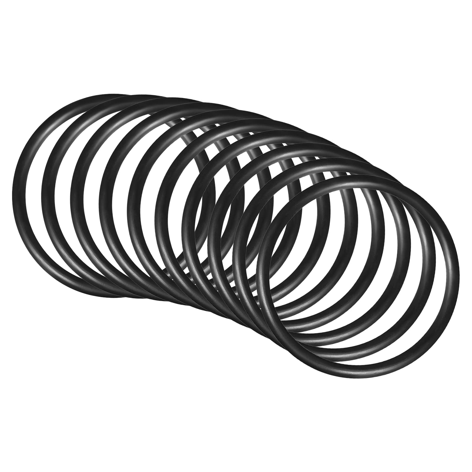 QUARKZMAN Nitrile Gomma O-Ring 70mm x 60mm x 5mm Guarnizioni di Tenuta Anelli Rubinetti Rotondo Guarnizione Rondella per Rubinetto Idraulica Riparazione Sigillatura Connessione, 10 Pezzi