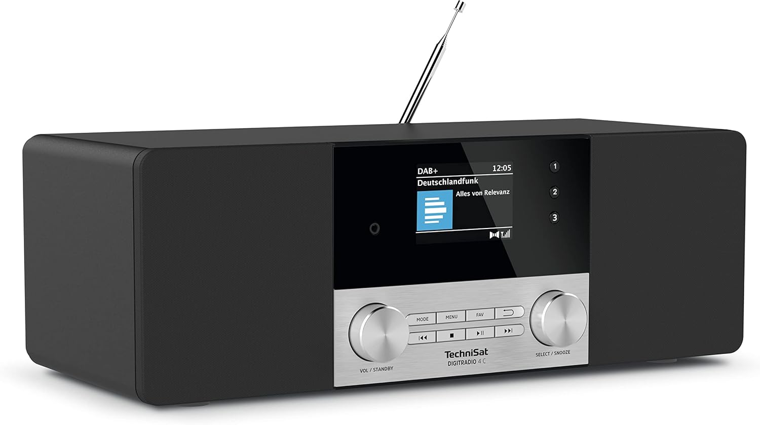 Technisat DIGITRADIO 4 C - Radio digitale stereo DAB+, Nero - immagine 1