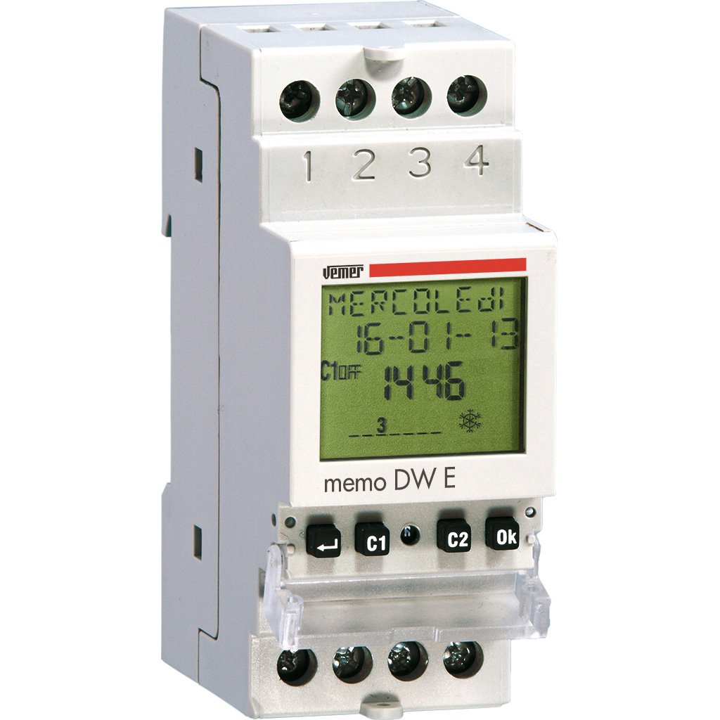 Vemer VE463600 MEMO DW E - Interruttore Orario Digitale 24V
