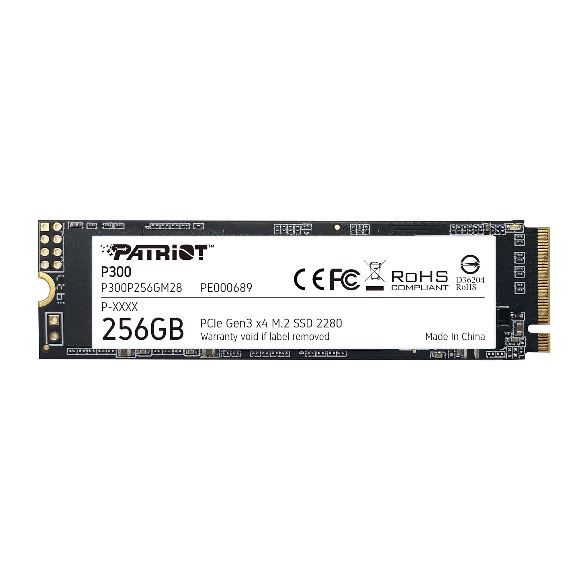 Patriot P300 M.2 2280 PCIe Gen 3x4 NVMe SSD 256GB
