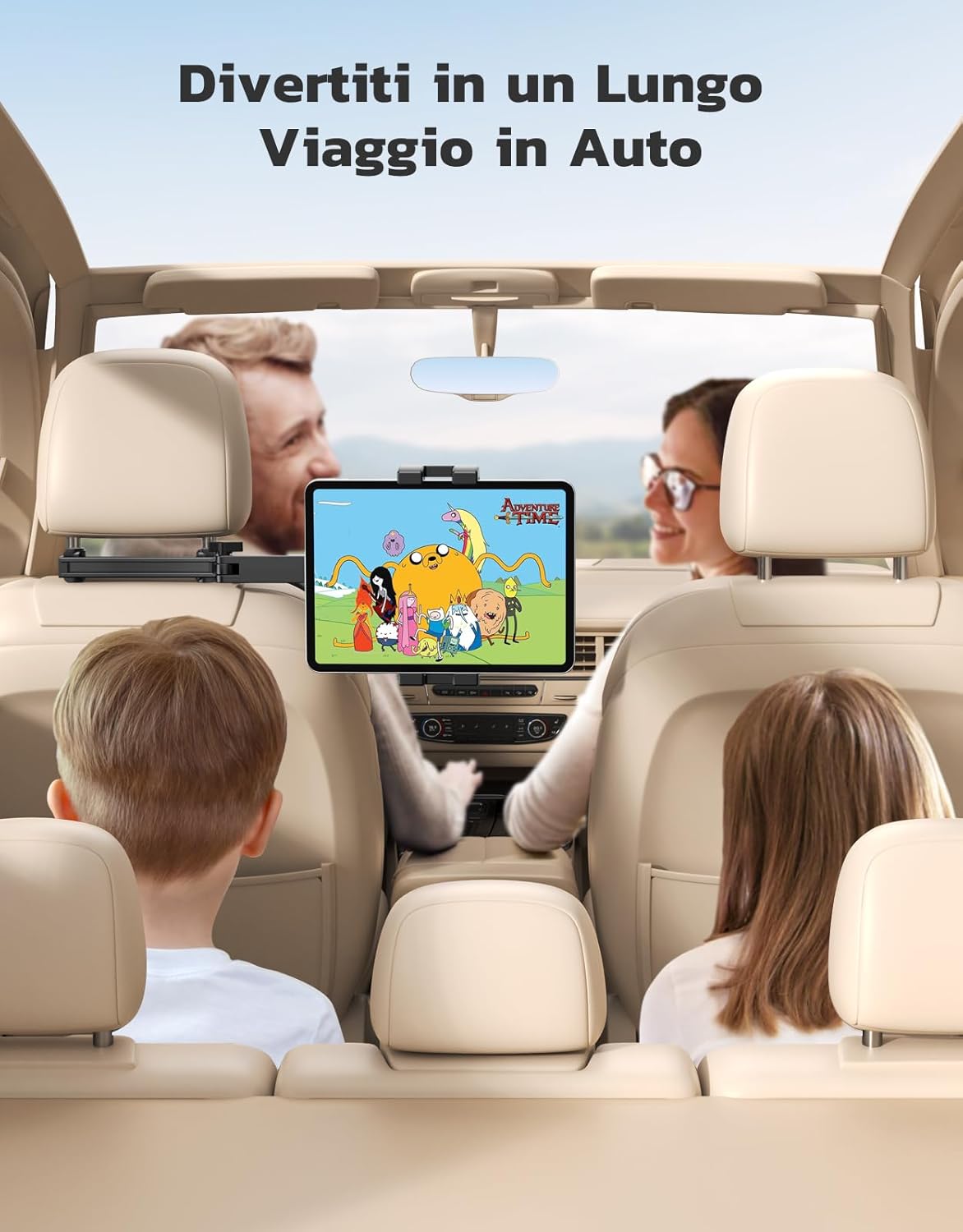 Eoiwuy Porta Tablet da Auto Poggiatesta Pieghevole - immagine 2