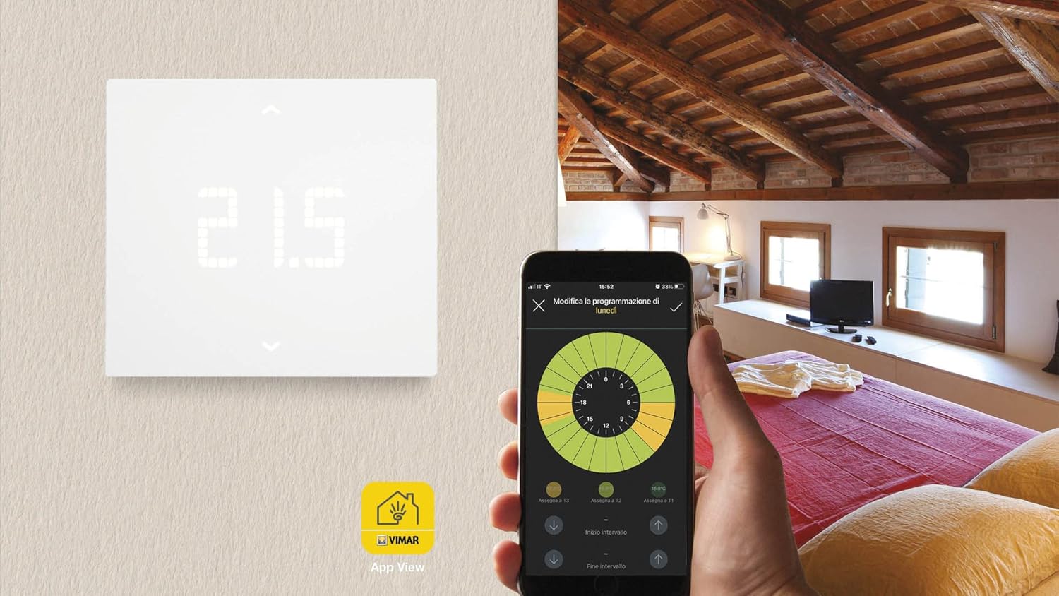 Vimar 02913 Termostato 4G LTE da Parete - immagine 4