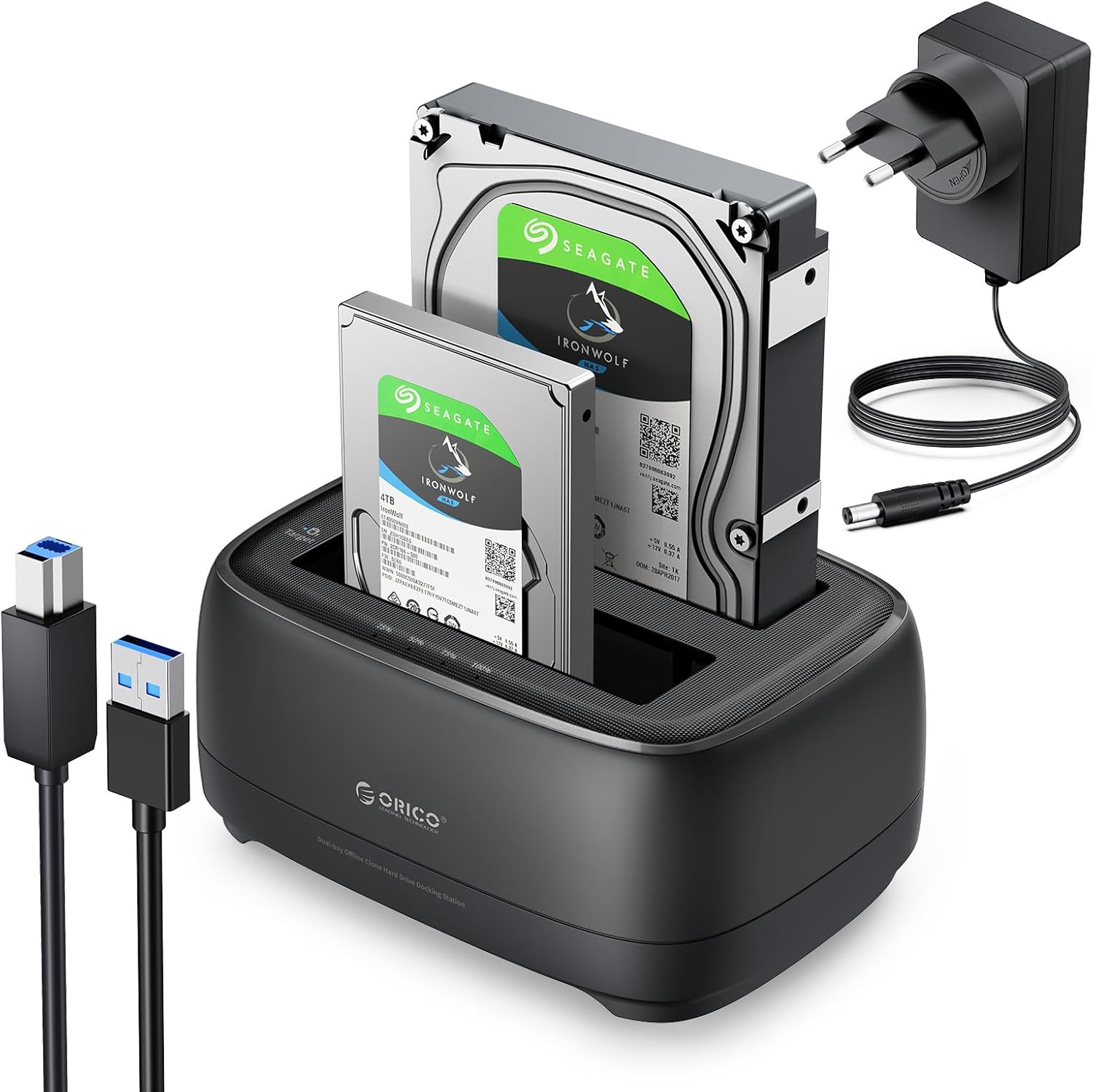 Orico Hard Disk Docking Station USB3.0 2 Slot - immagine 1