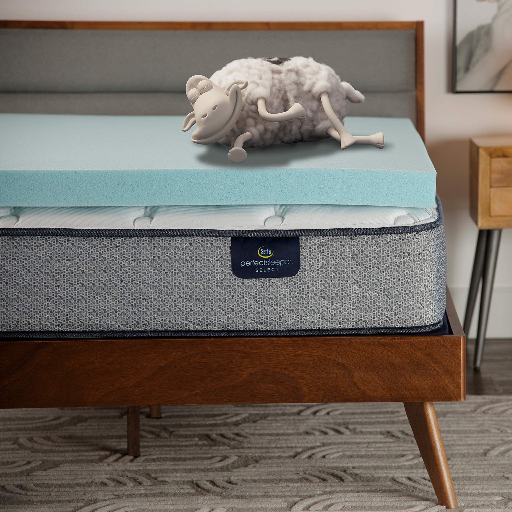 Serta ThermaGel - Coprimaterasso in memory foam, California King
