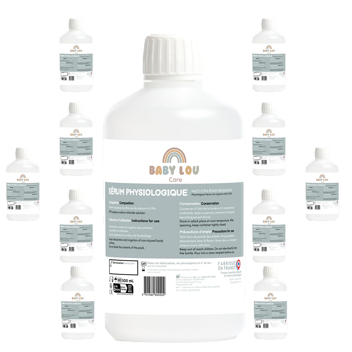 Soluzione Fisiologica NaCl 0,9% - 10x500 ml