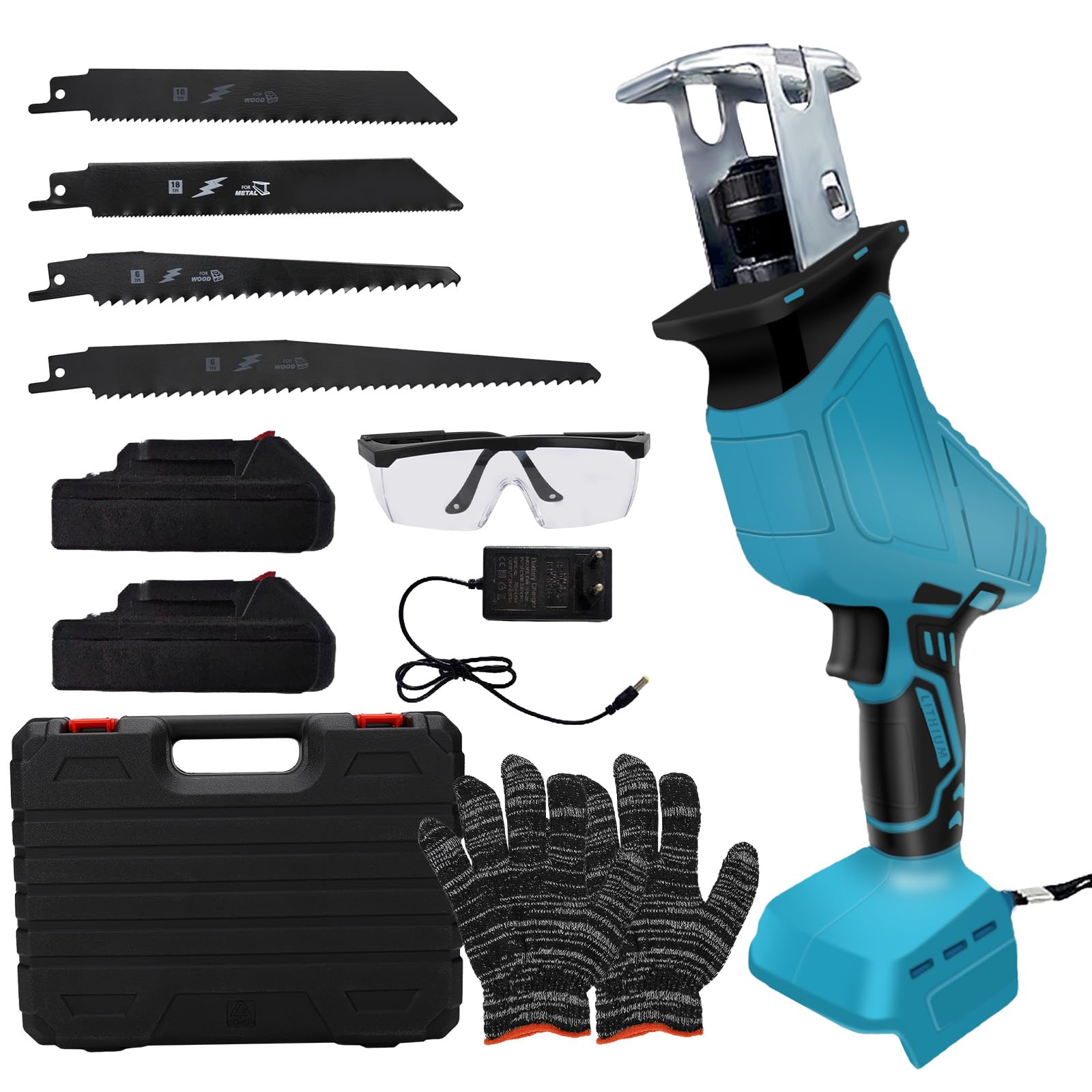 Sega Alternativa Compatibile Makita 18V (Due Batterie)