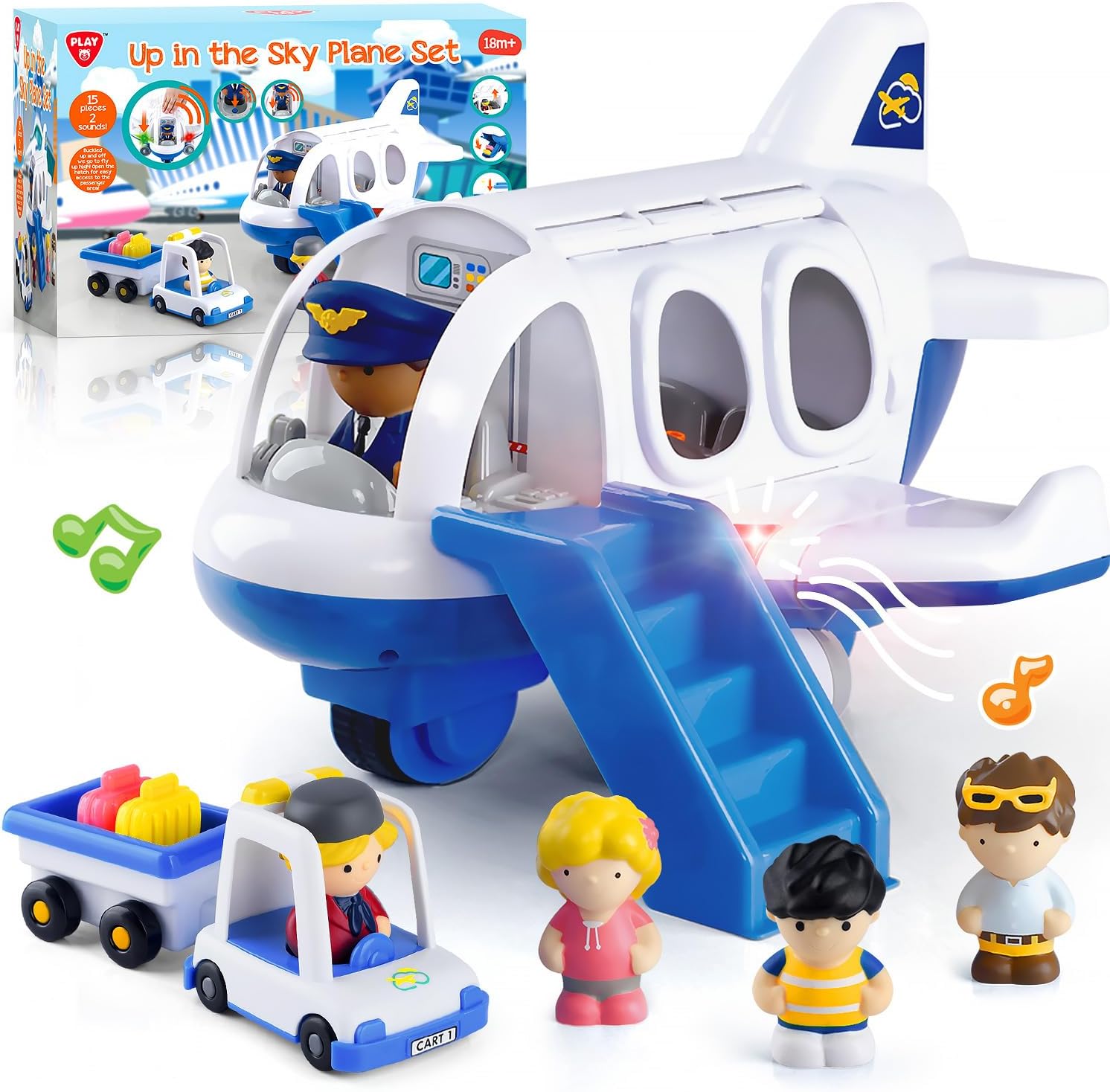 PLAY Viaggio Aereo Giocattolo con Suoni e Luci - immagine 1