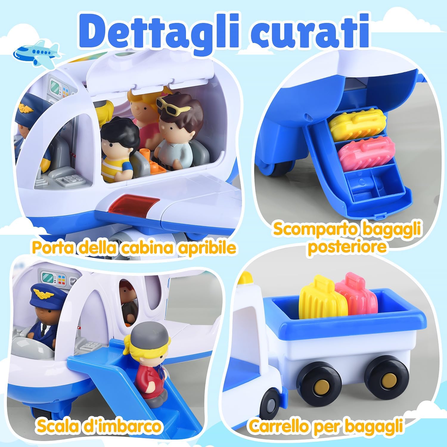 PLAY Viaggio Aereo Giocattolo con Suoni e Luci - immagine 3