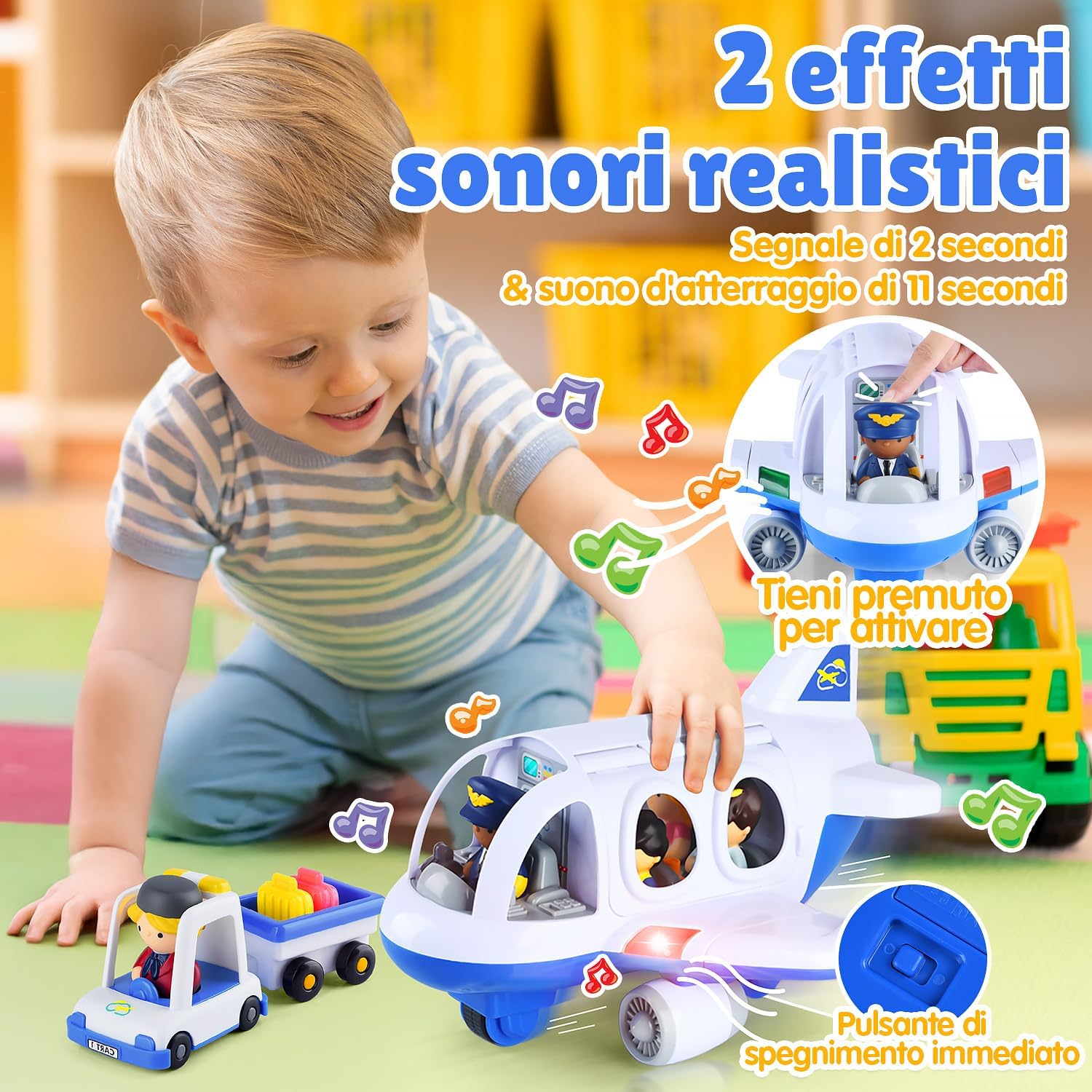 PLAY Viaggio Aereo Giocattolo con Suoni e Luci - immagine 4