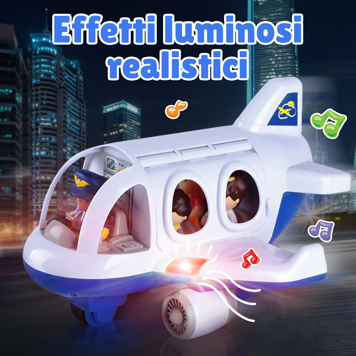 PLAY Viaggio Aereo Giocattolo con Suoni e Luci - immagine 6