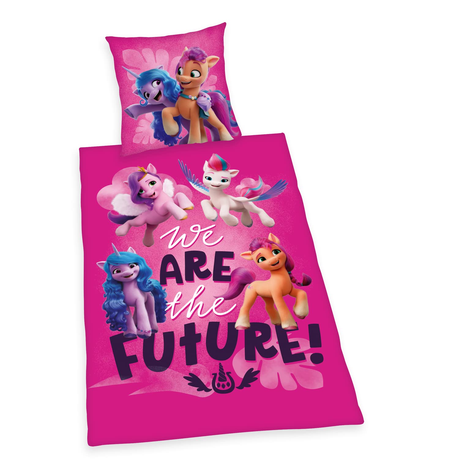 Herding Set Biancheria Letto My Little Pony, con Zip