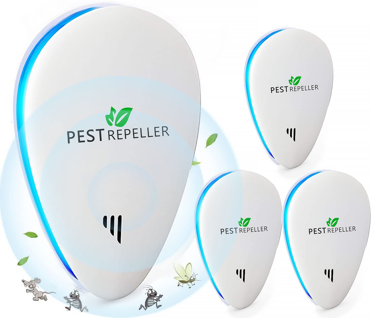 Repellente Ultrasuoni Anti Zanzare e Topi (4 Pack)