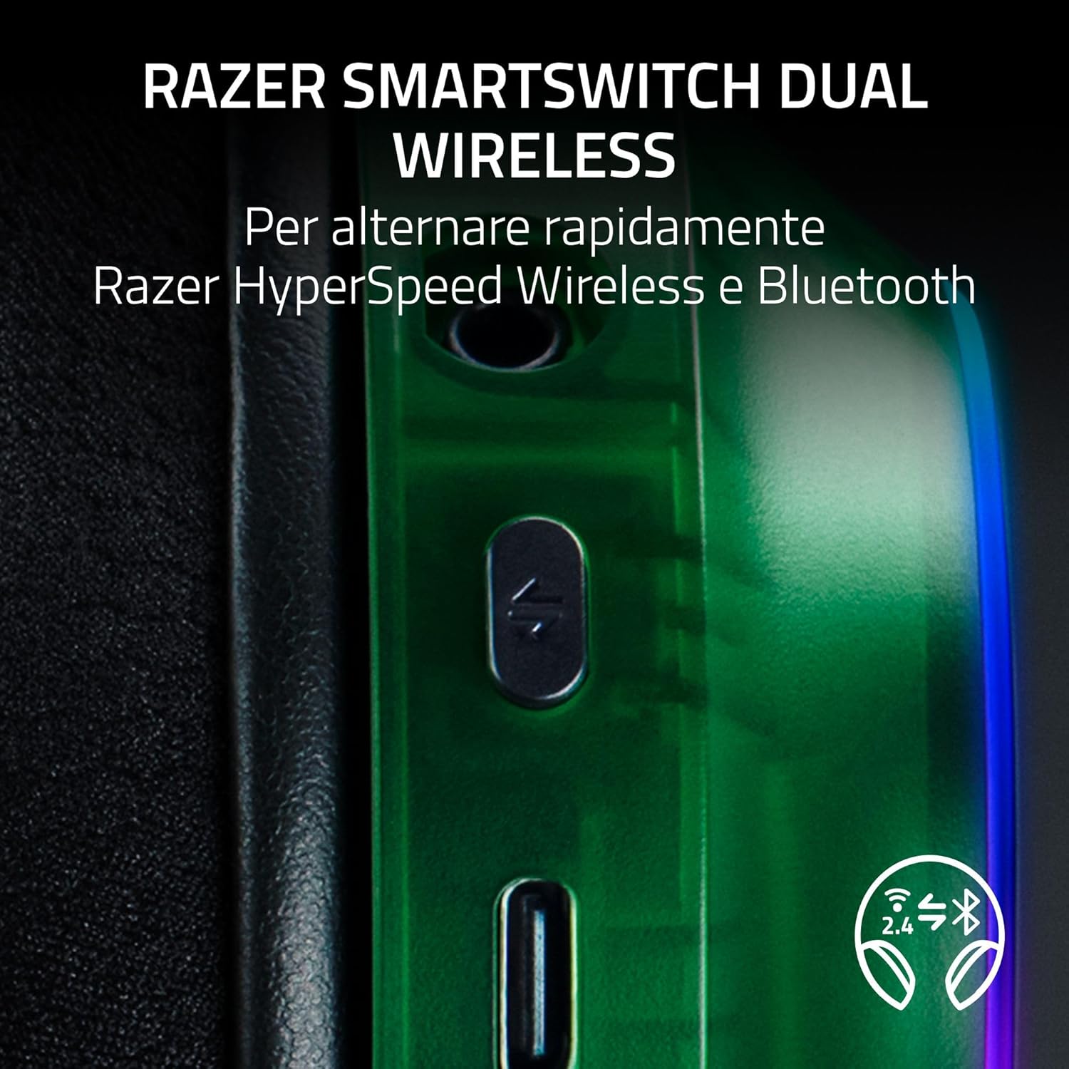 Razer Barracuda X Phantom Green - Cuffie Gaming Wireless - immagine 2