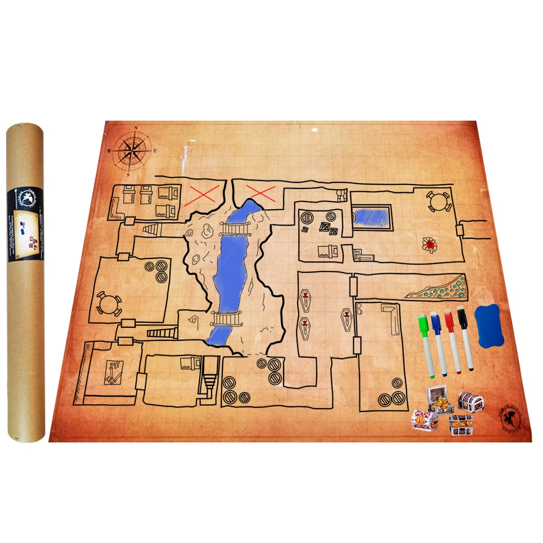 Power Beast Dungeon Grid Game Mat + Accessori