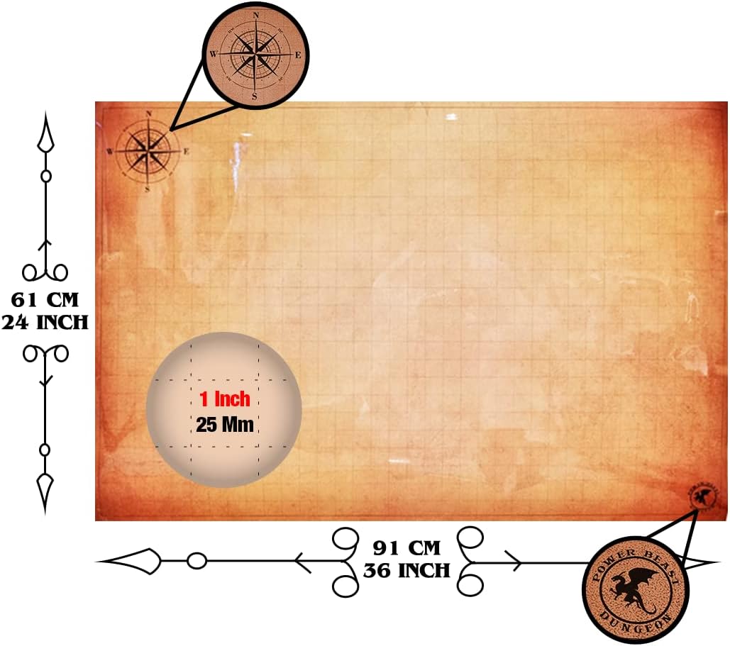 Power Beast Dungeon Grid Game Mat + Accessori - immagine 3