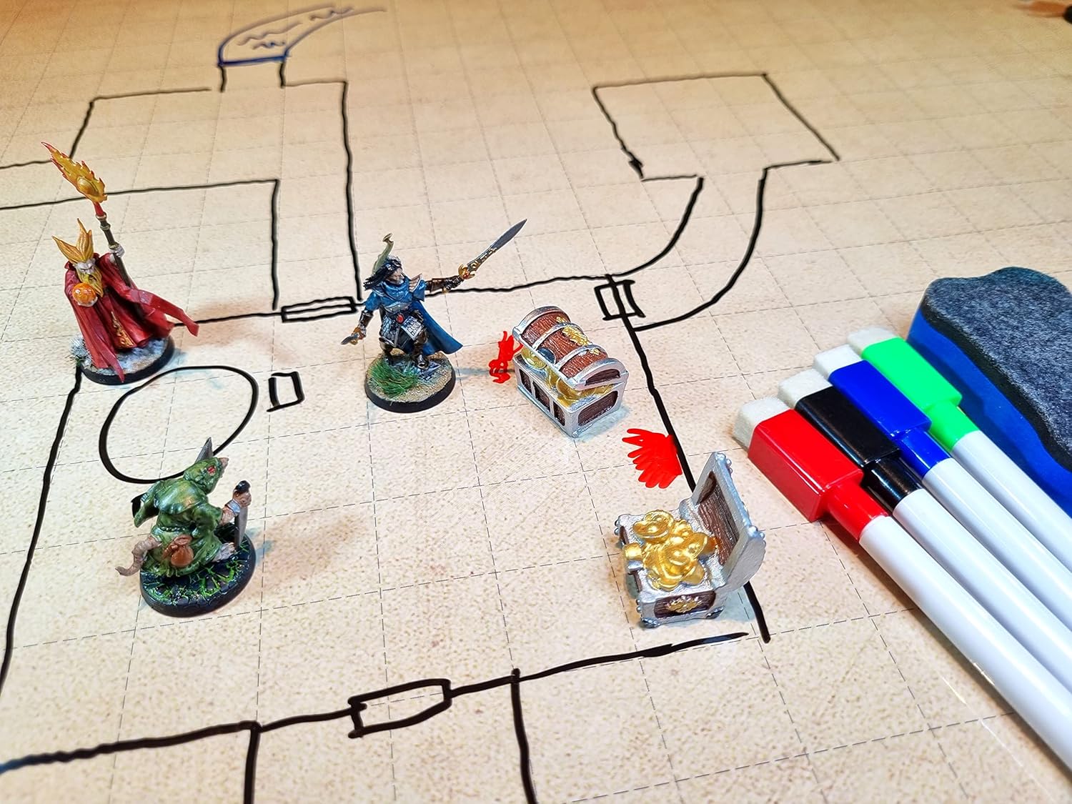 Power Beast Dungeon Grid Game Mat + Accessori - immagine 5