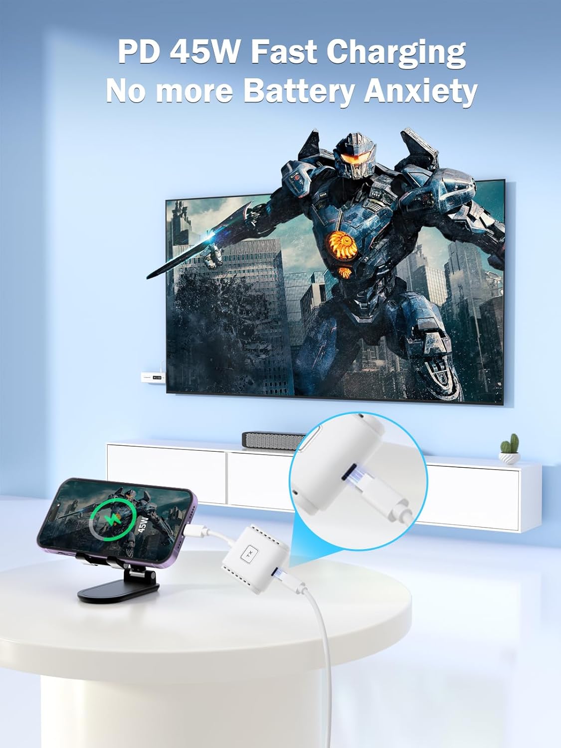 Lemorele - Trasmettitore e Ricevitore HDMI Wireless USB-C 50m - immagine 3