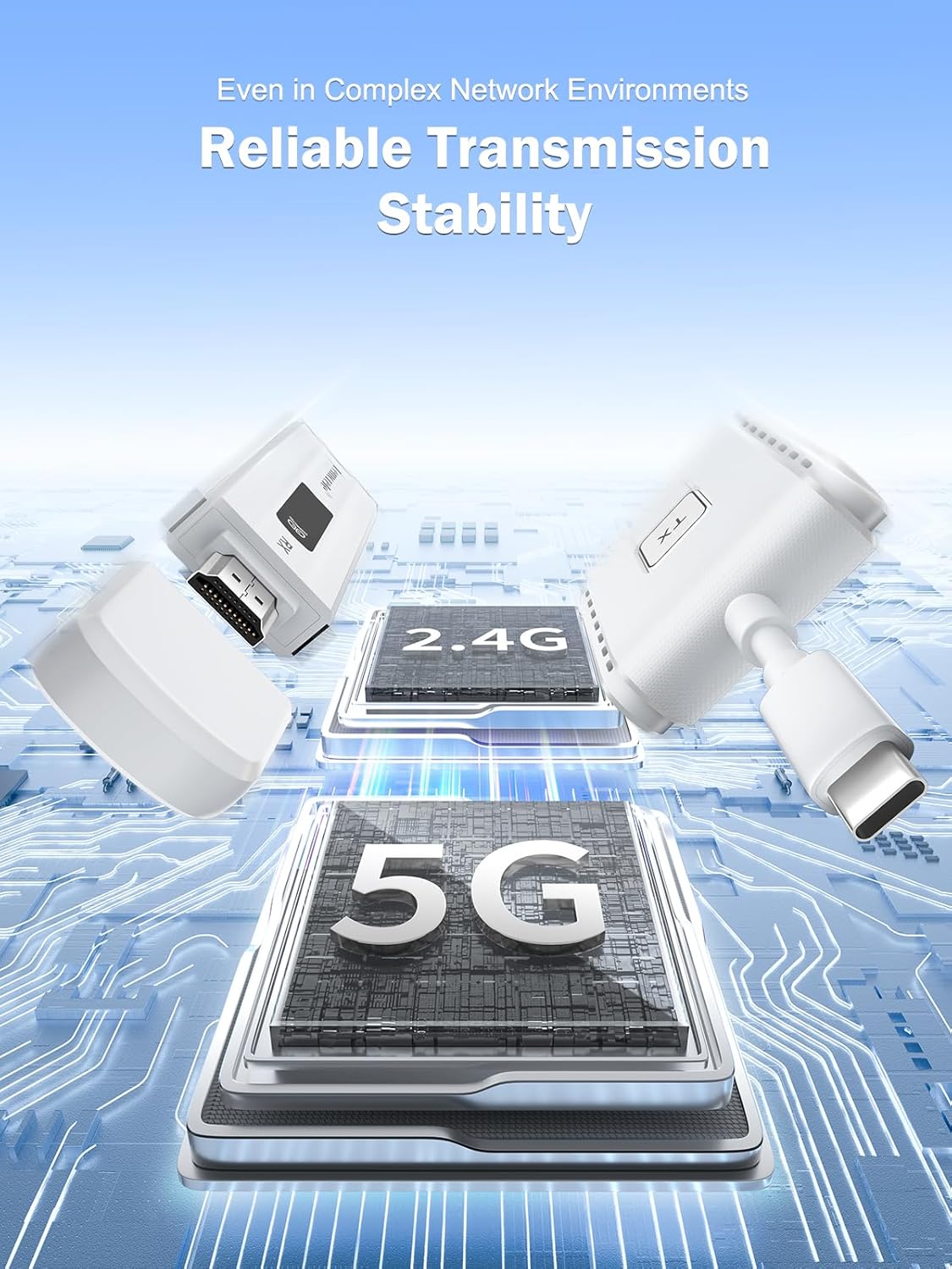 Lemorele - Trasmettitore e Ricevitore HDMI Wireless USB-C 50m - immagine 6