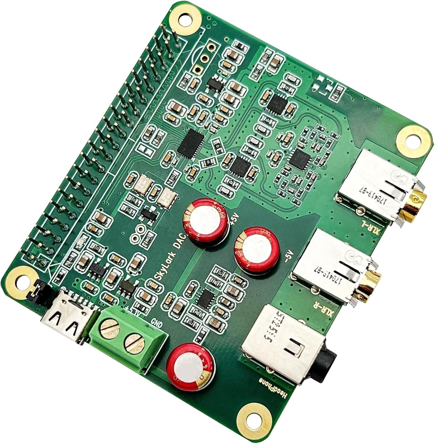 Raspberry Pi HiFi DAC Pro Hat ES9038Q2M Scheda Audio - immagine 1