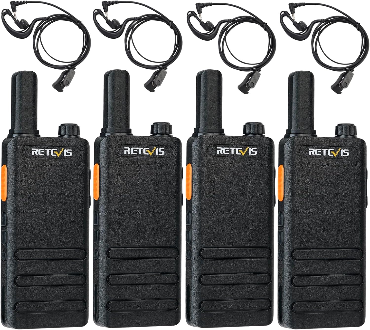 Retevis RT622P Walkie Talkie USB-C (4 Pezzi, Nero) - immagine 1