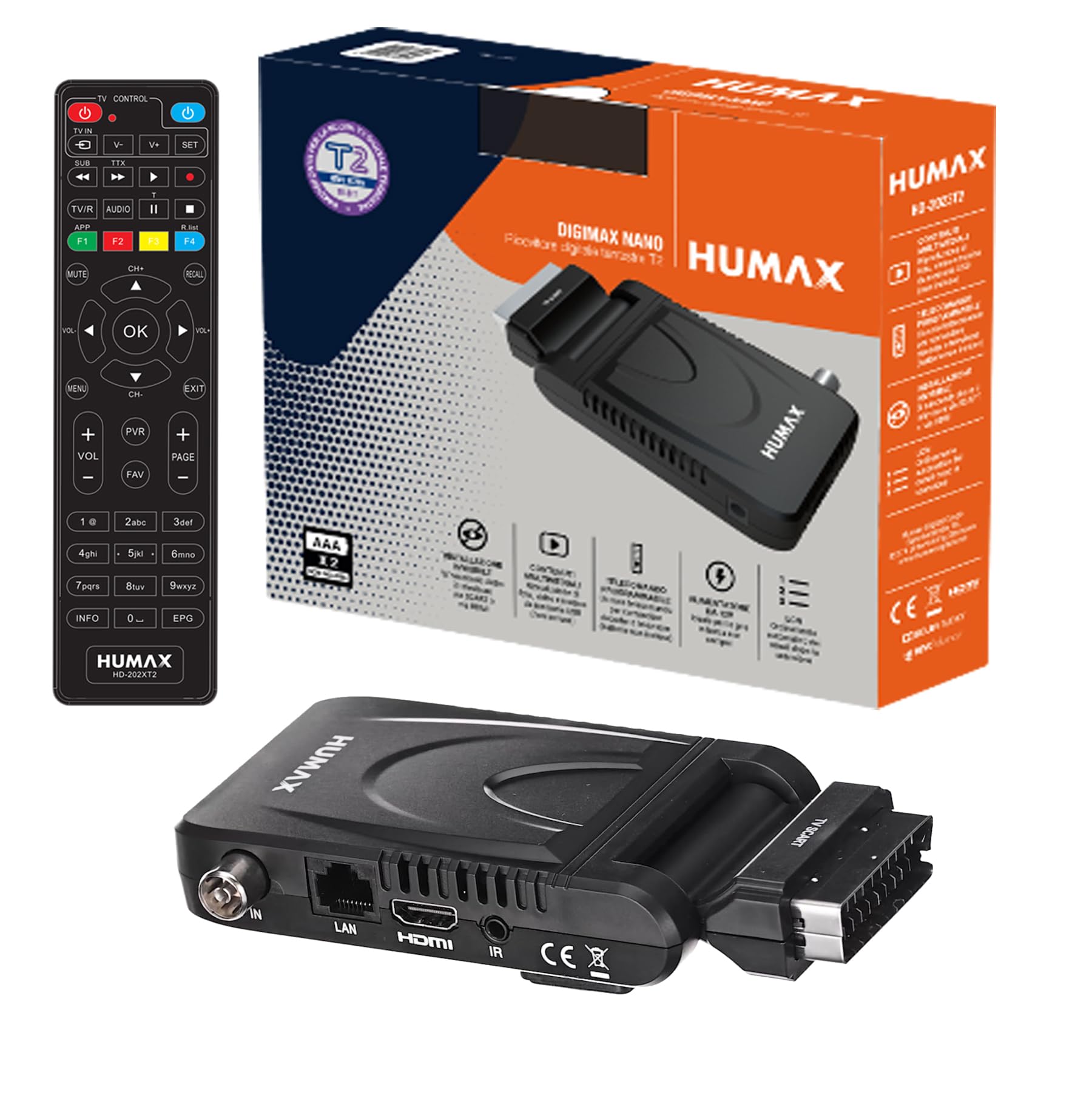 Humax Digimax Nano - Decoder DVB-T2 HD-2023T2