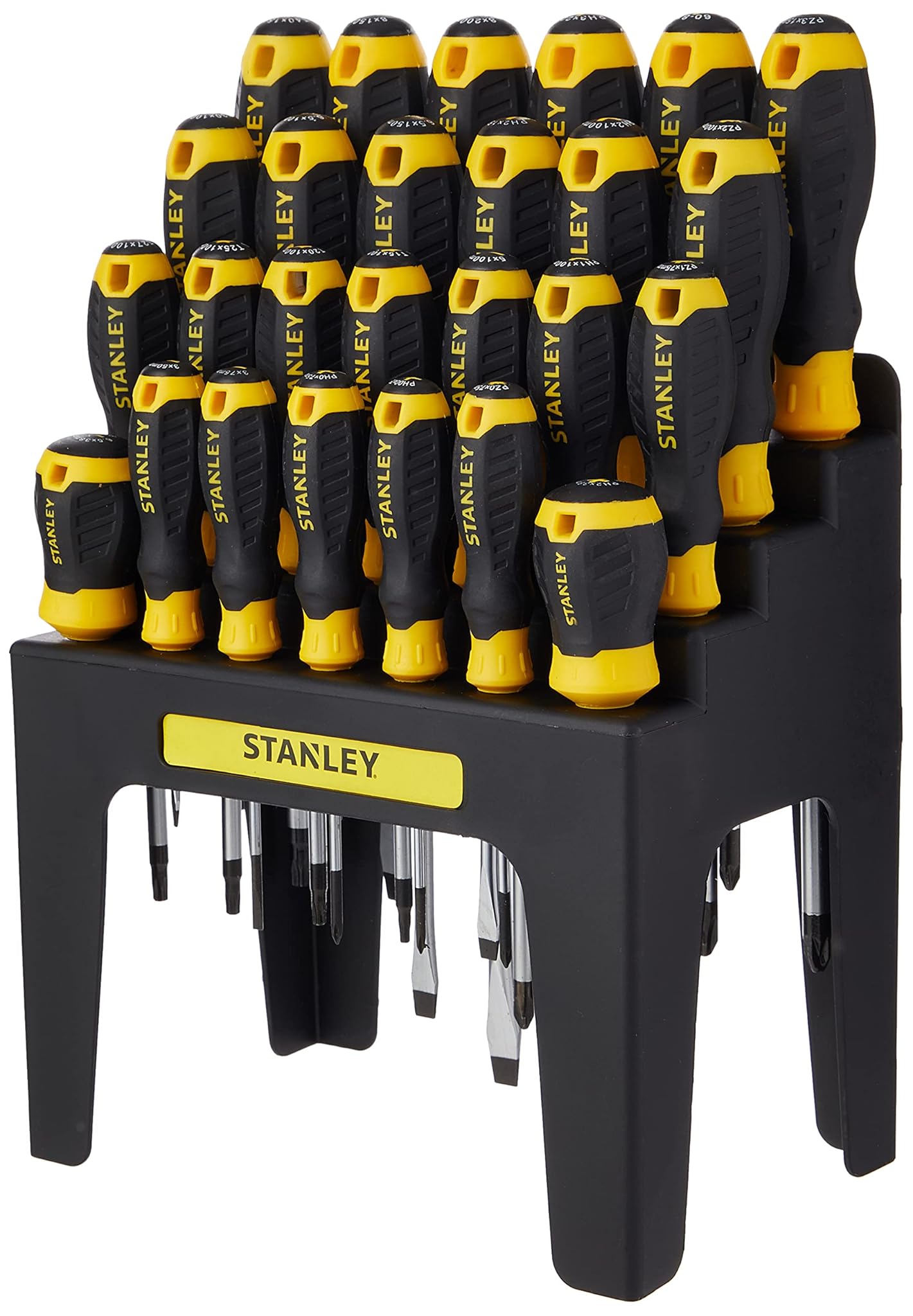 Stanley 062142 - Set di cacciaviti con supporto porta-cacciaviti, 26 pezzi
