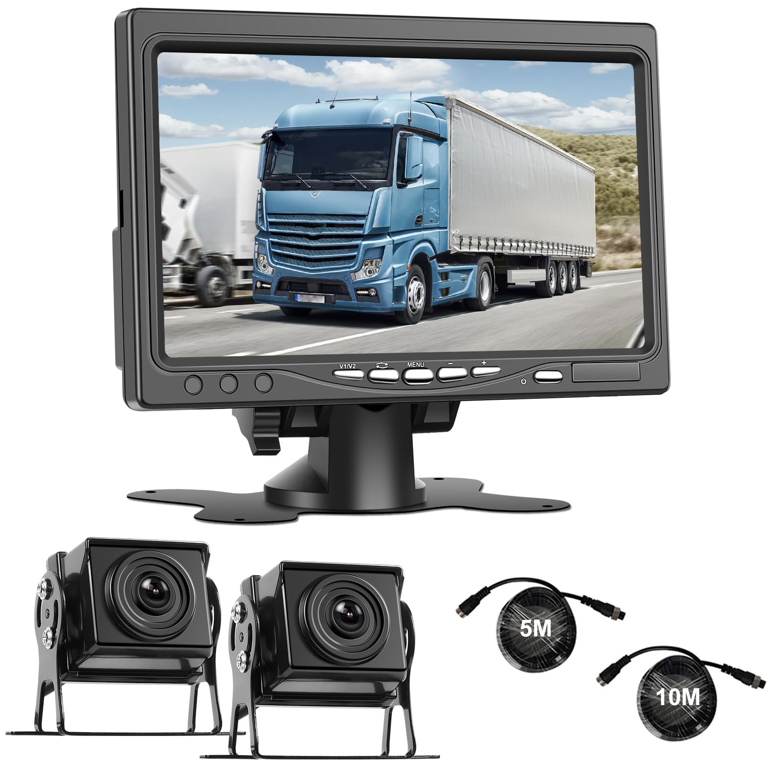 Nhopeew Kit Telecamera di Backup con Monitor 7 Pollici