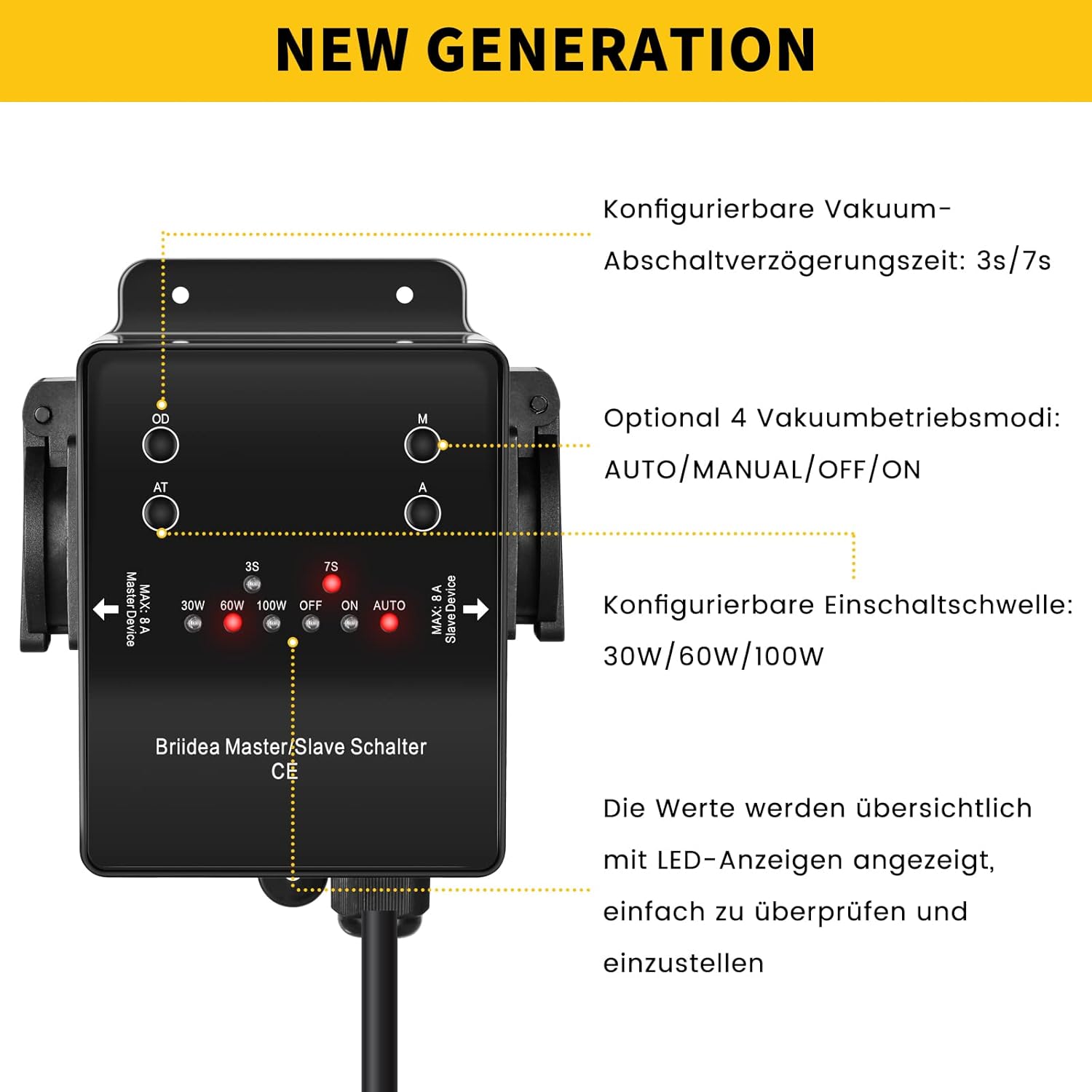 Briida Interruttore Automatico del Vuoto con Presa - immagine 2