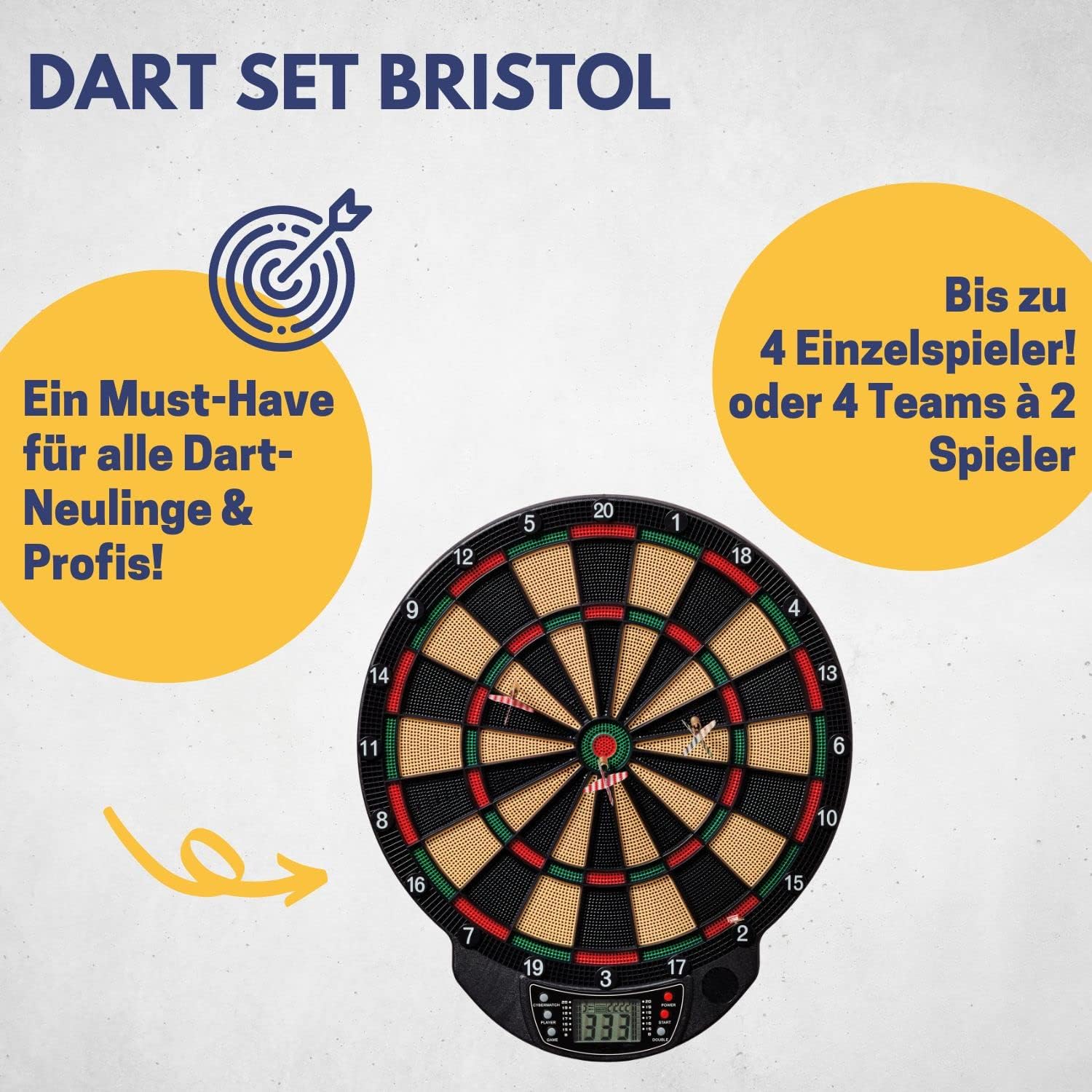 Best Sporting - Bersaglio Elettronico Freccette Bristol - immagine 2