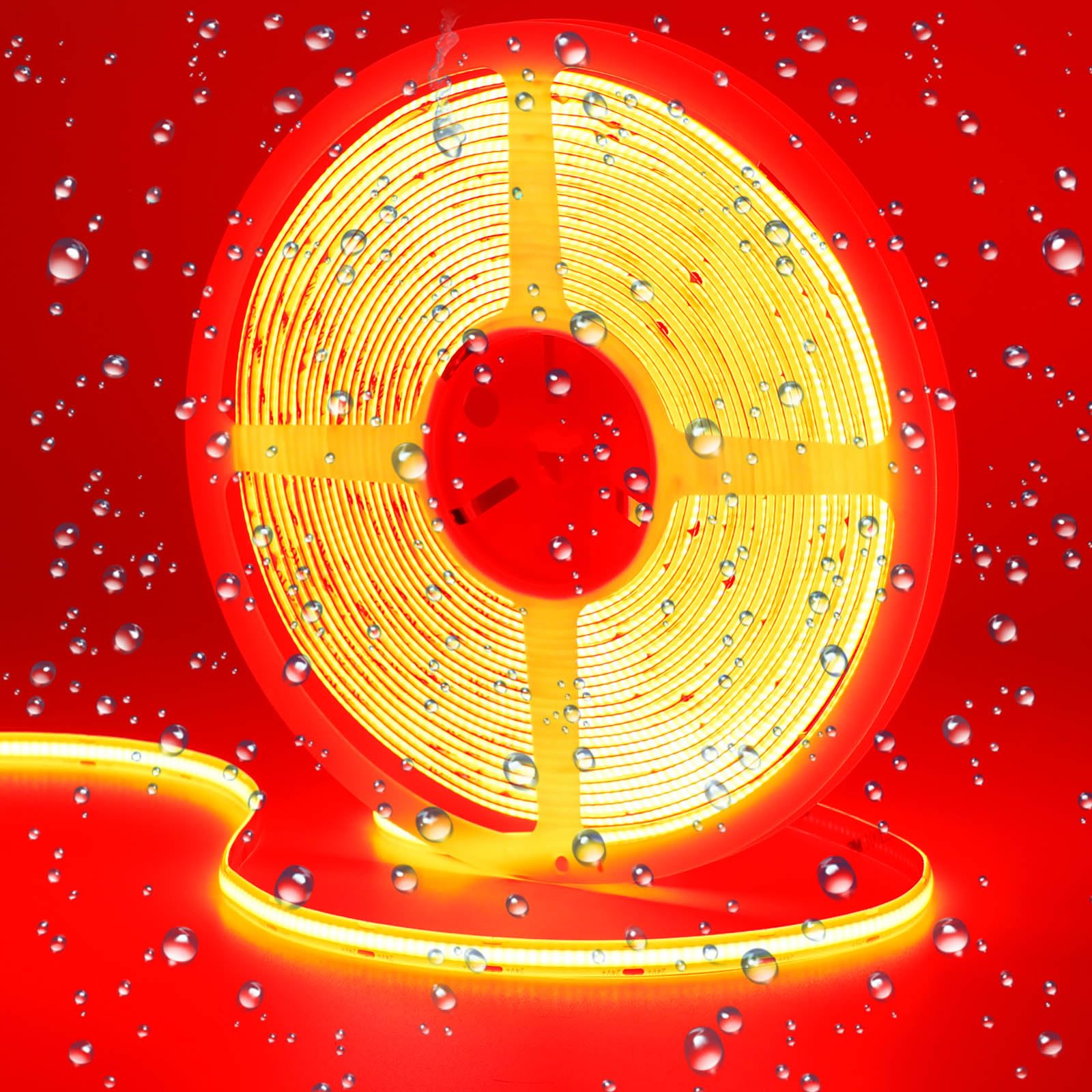 Goming Striscia LED COB 24V 10M IP65 Rossa