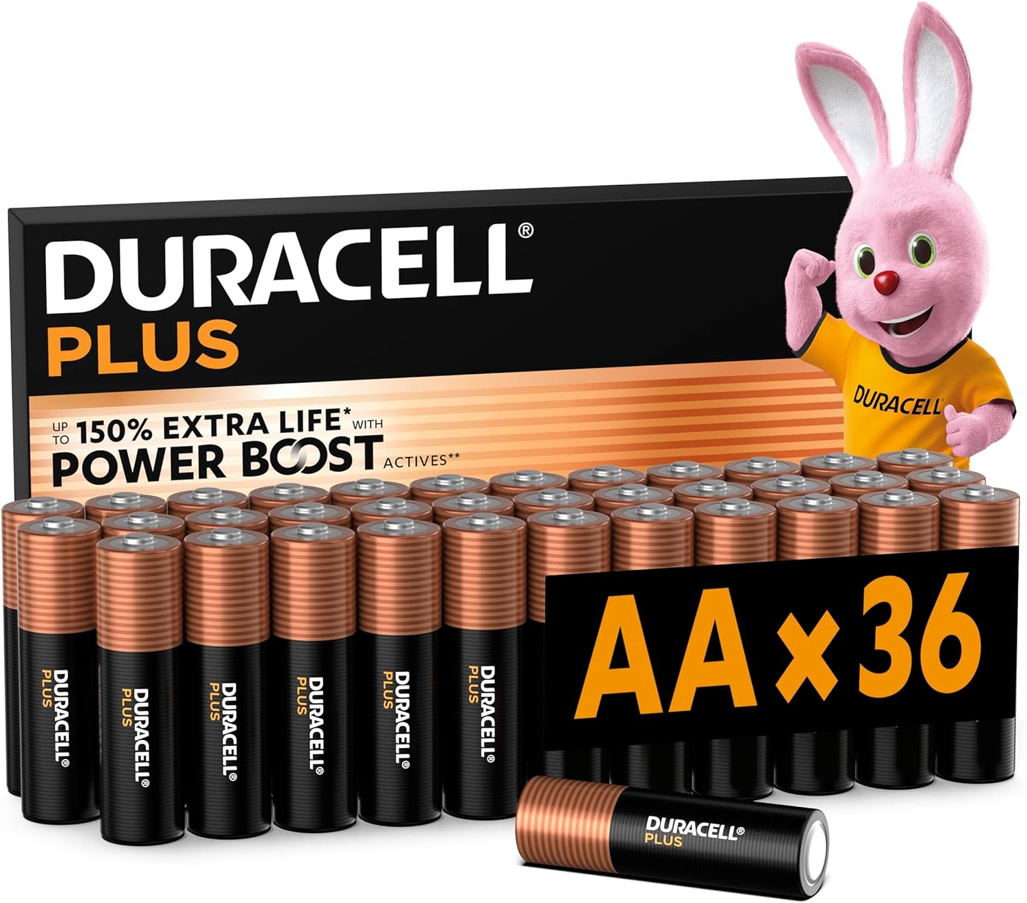 Duracell Batterie Plus AA (Confezione da 36) - immagine 1