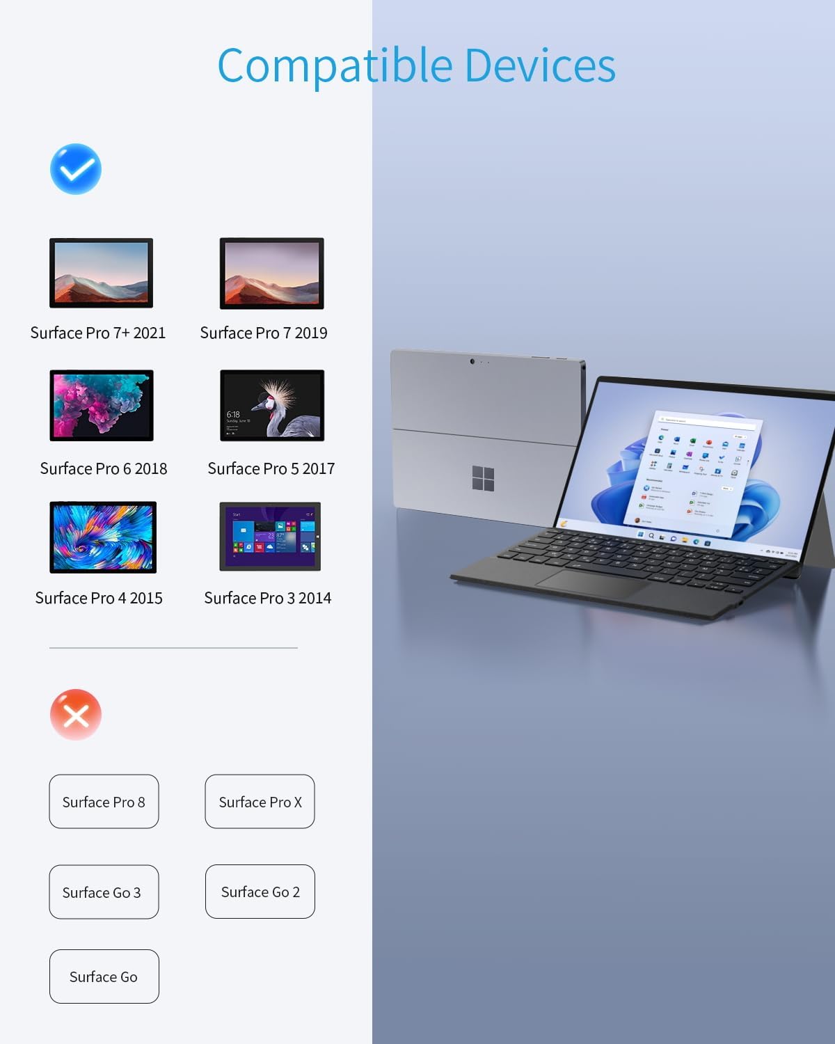 Timovo Tastiera Bluetooth AZERTY Retroilluminata - immagine 2