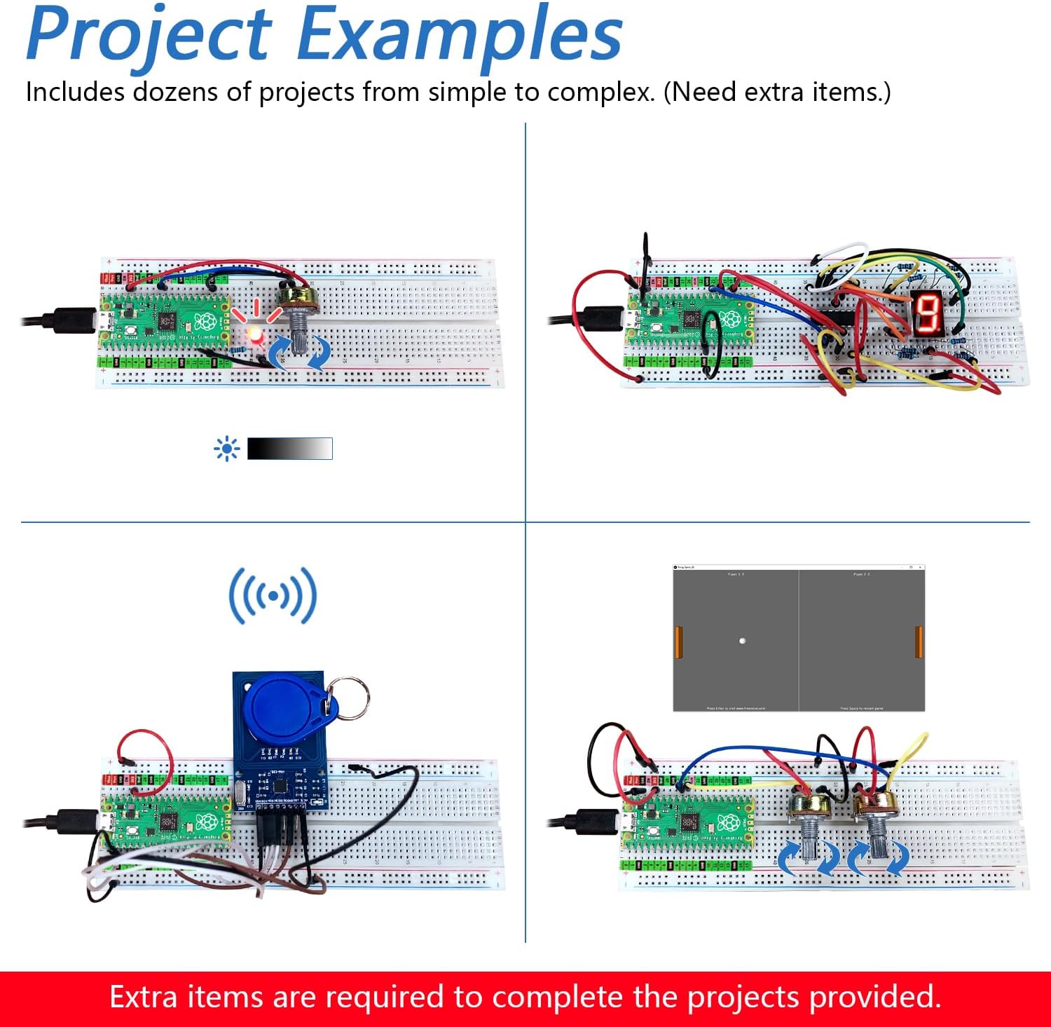 Freenove Raspberry Pi Pico Board Pre-Soldered Header, Dual-core Arm ...
