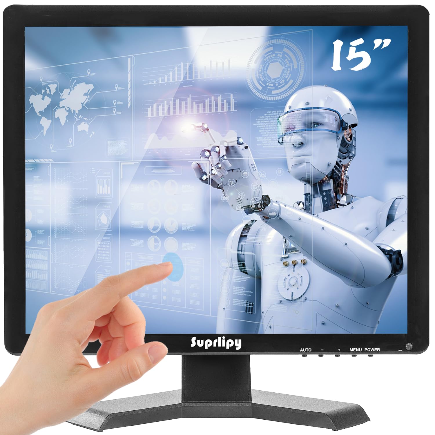 Suprlipy Monitor Touch Screen 15" 1024x768