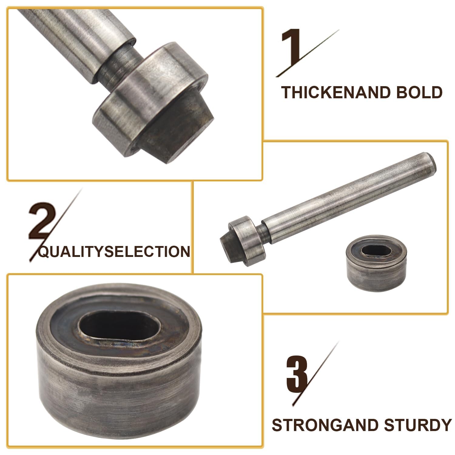 Punzone per Occhiello Ovale - Kit per Cuoio e Tessuti - immagine 3