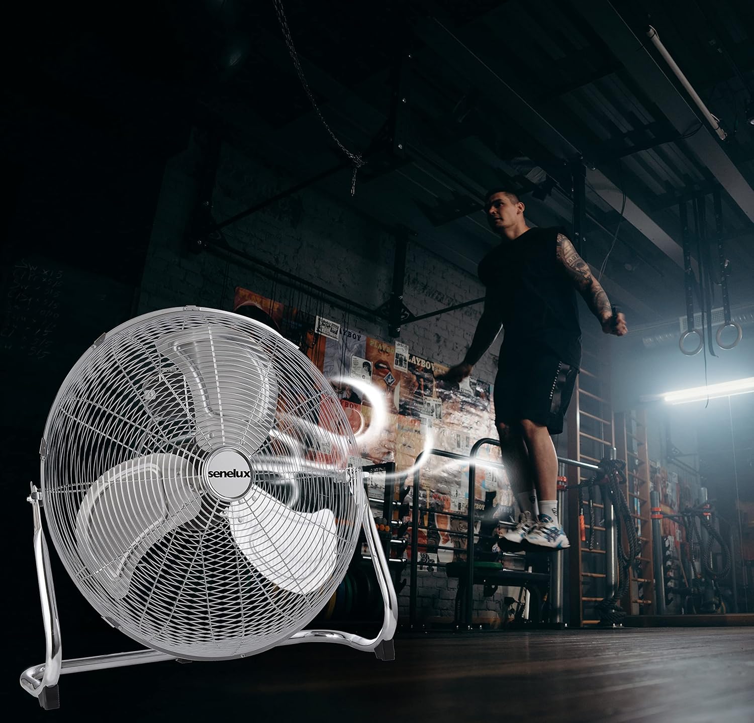 Senelux Ventilatore da Pavimento Cromato 50,8cm - immagine 6