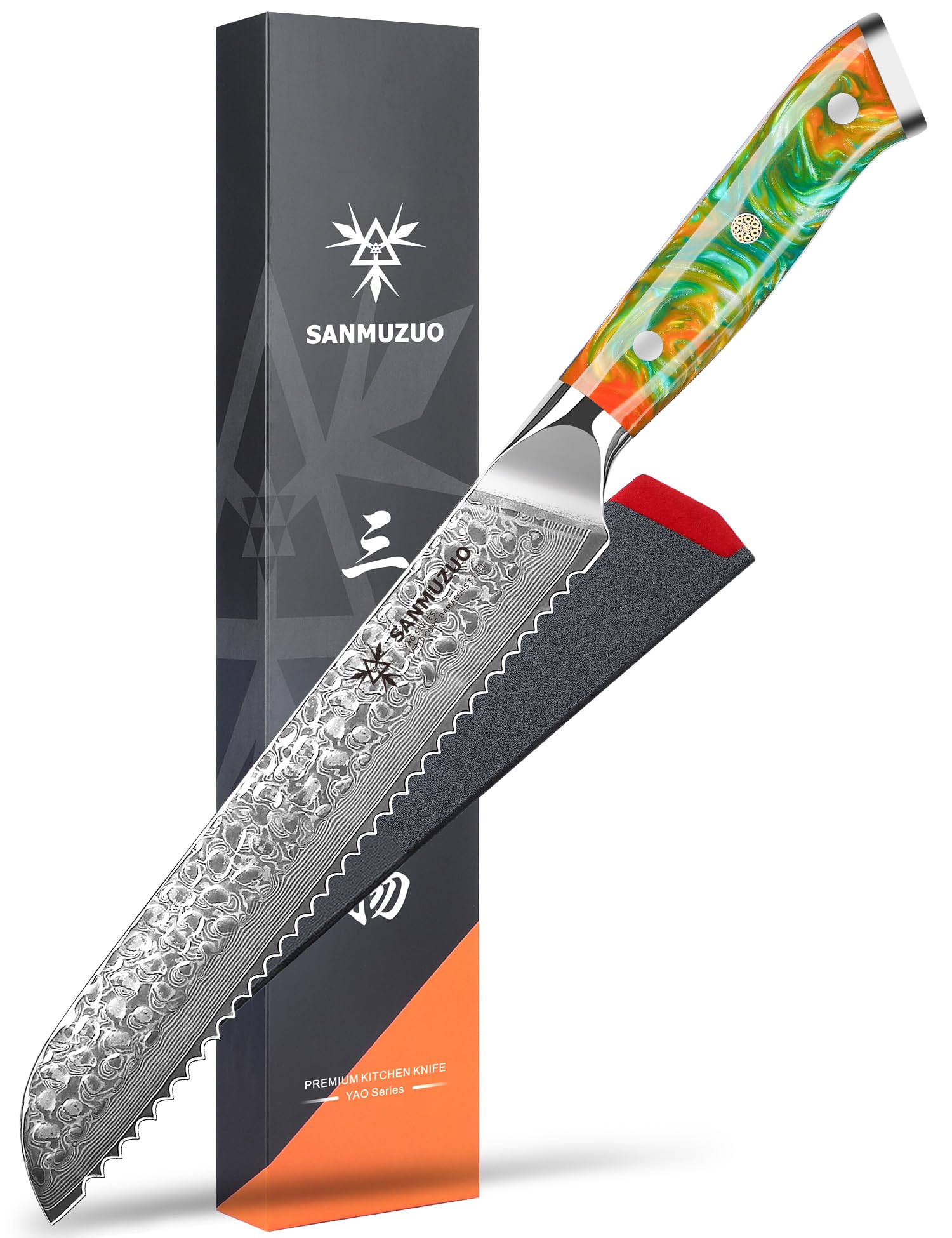 Sanmuzuo Coltello da Pane Professionale 20cm