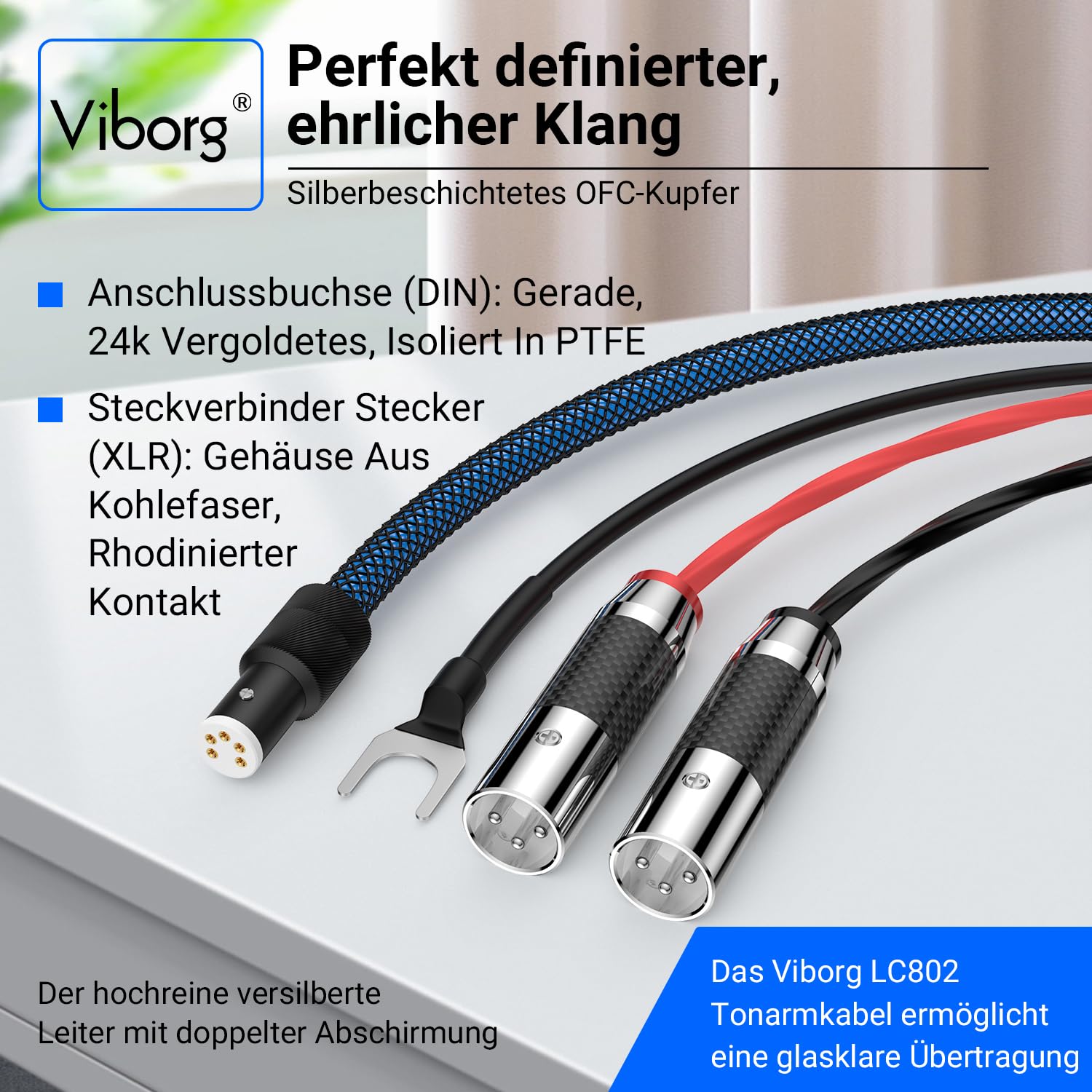Viborg Cavo Audio High End LC802 1m - immagine 6