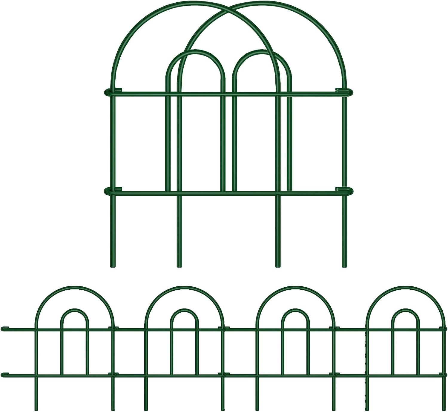 Amagabeli Garden Home Recinzione Giardino in Metallo 46CMx1504CM