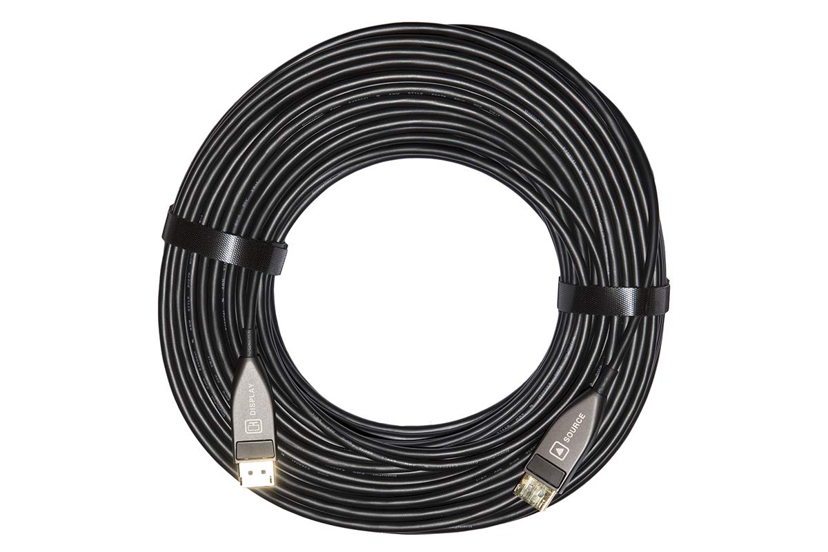 Link Cavo AOC Fibra Ottica Ibrido DISPLAYPORT 1.2 CONTATTI Dorati MT 50