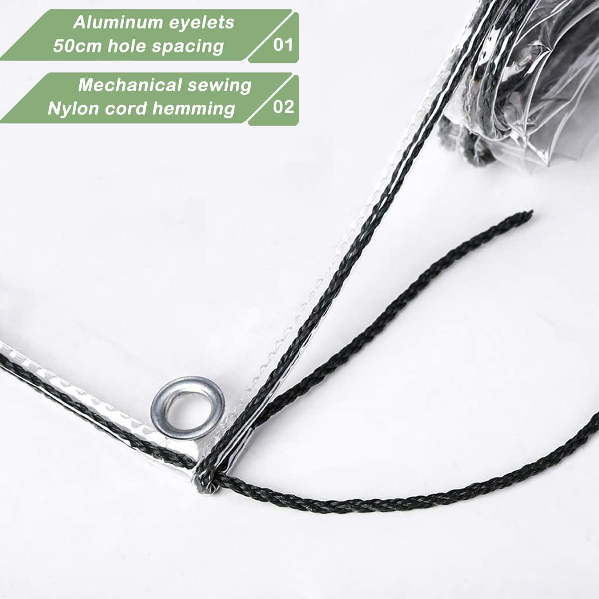 Telone Trasparente Impermeabile con Occhielli 0.3mm - immagine 3