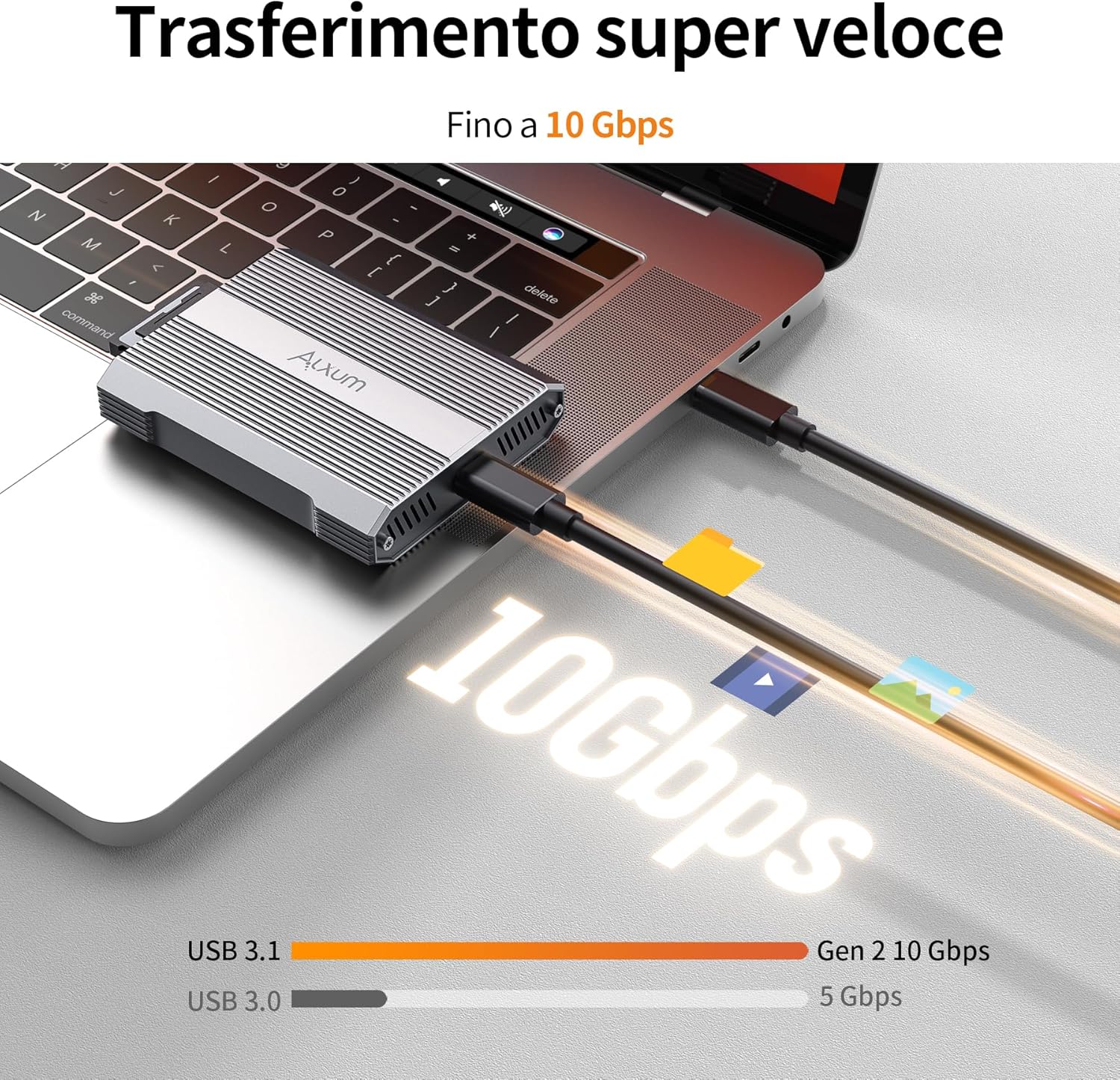 Alxum Lettore Schede 10Gbps CFexpress Tipo B e SD4.0 - immagine 3