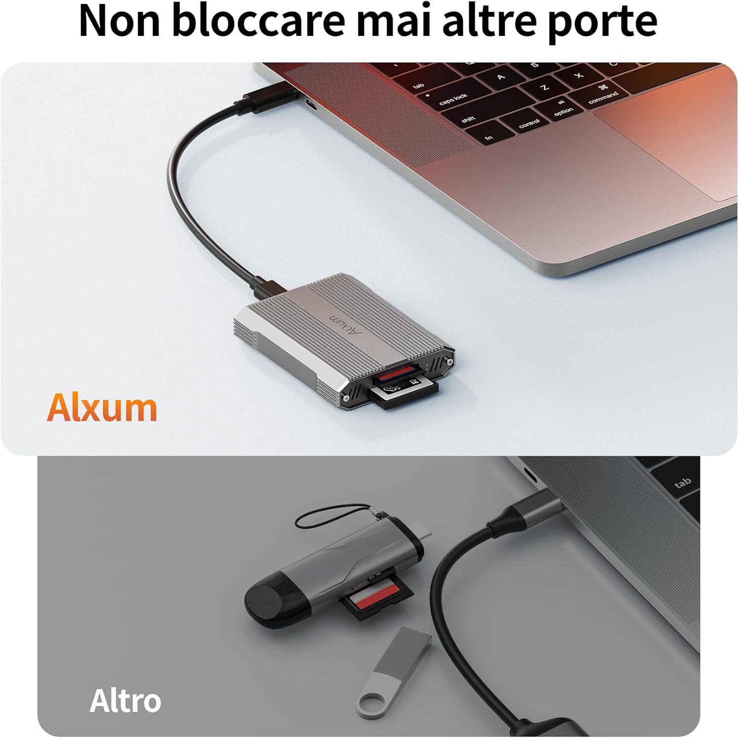 Alxum Lettore Schede 10Gbps CFexpress Tipo B e SD4.0 - immagine 6