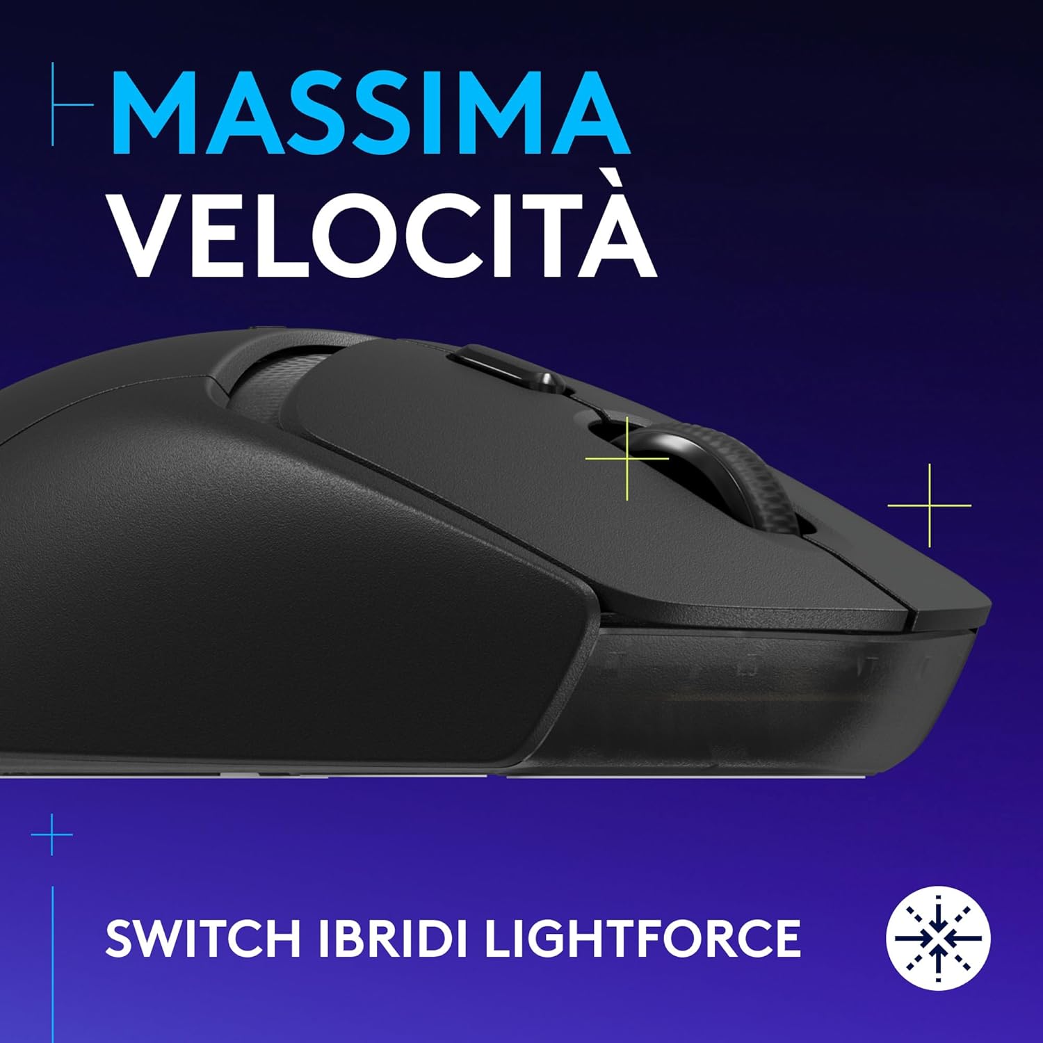 Logitech G309 LIGHTSPEED Mouse Gaming Wireless Nero - immagine 2