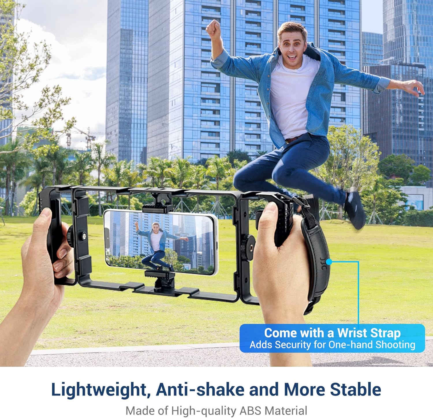 Jjc Supporto Video Universale Smartphone con Telecomando Bluetooth - immagine 5